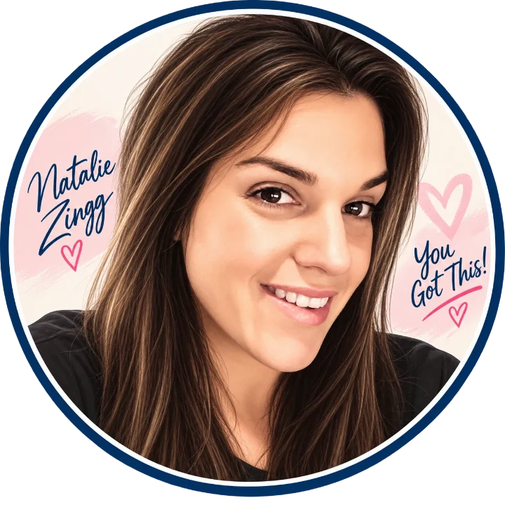 Natalie Zingg, who designs the Baby Shower Game Maker collections