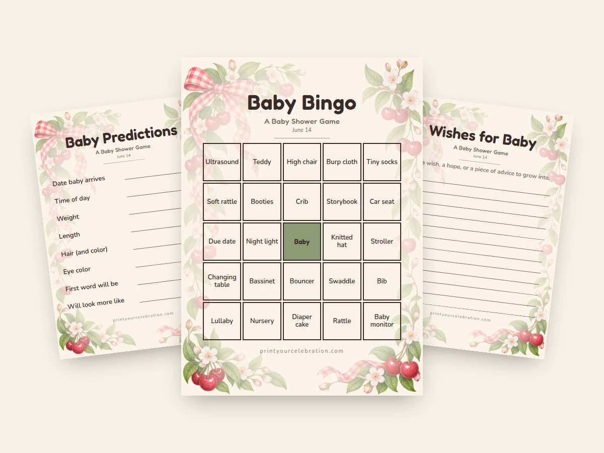 Cherry Baby baby shower games