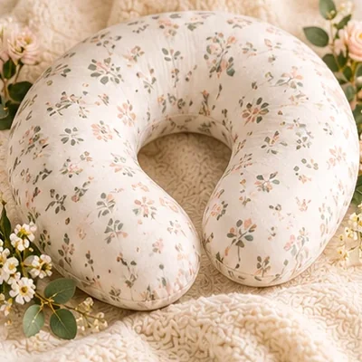 Floral nursing and feeding support pillow